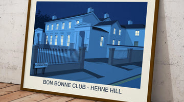 Good Times at Bon Bonne: South London Club History Ski Poster & Art Prints - Shop Online | Steve Ash Illustration