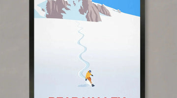 Bear Valley Winter Sports: A Complete Guide to Snowboarding Art Ski Poster & Art Prints - Shop Online | Steve Ash Illustration