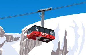 Travel Poster Guide to Jackson Hole Ski Art Ski Poster & Art Prints - Shop Online | Steve Ash Illustration