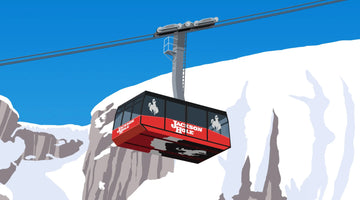 Travel Poster Guide to Jackson Hole Ski Art Ski Poster & Art Prints - Shop Online | Steve Ash Illustration