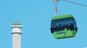 Feldberg Ski Resort Guide for Black Forest Winter Trips Ski Poster & Art Prints - Shop Online | Steve Ash Illustration