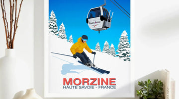 Where to Buy Morzine France Ski Resort Travel Posters in 2026 Ski Poster & Art Prints - Shop Online | Steve Ash Illustration
