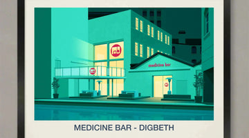 Medicine Bar history: Exploring Birmingham’s Cultural and Social Impact Ski Poster & Art Prints - Shop Online | Steve Ash Illustration