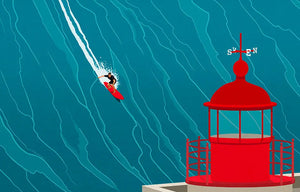 Big Wave Surf Art Print Guide for Nazaré Fans Ski Poster & Art Prints - Shop Online | Steve Ash Illustration