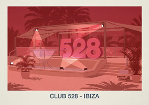 Creative Posters Guide to 528 Ibiza Nightlife Ski Poster & Art Prints - Shop Online | Steve Ash Illustration