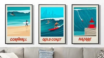 7 Stunning Surfing Posters to Elevate Your Wall Art in 2026 Ski Poster & Art Prints - Shop Online | Steve Ash Illustration