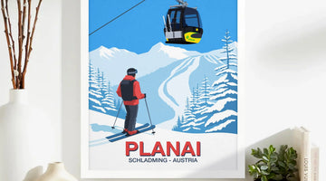 Planai & Hochwurzen Ski Resort Guide: Delivery Time, Slopes & Facilities 2026 Ski Poster & Art Prints - Shop Online | Steve Ash Illustration