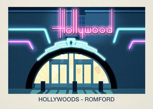 Hollywoods Nightclub Romford: Memories and History Ski Poster & Art Prints - Shop Online | Steve Ash Illustration