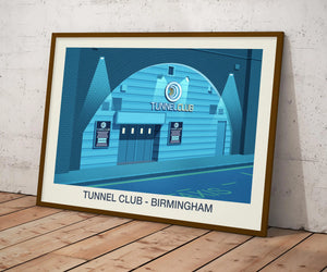 History and Legacy of Tunnel Club Nightclub Birmingham Travel Poster Ski Poster & Art Prints - Shop Online | Steve Ash Illustration