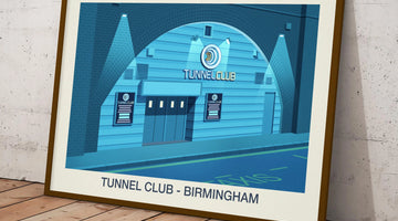 History and Legacy of Tunnel Club Nightclub Birmingham Travel Poster Ski Poster & Art Prints - Shop Online | Steve Ash Illustration