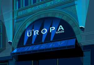 Club Europa Leeds: The Story of a Lost Nightclub Ski Poster & Art Prints - Shop Online | Steve Ash Illustration