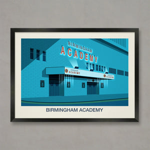 THE BIRMINGHAM ACADEMY VENUE POSTER Steve Ash illustration