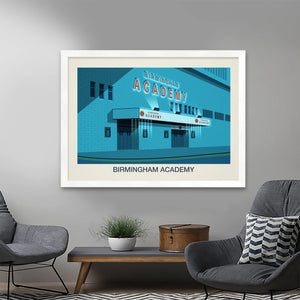 THE BIRMINGHAM ACADEMY VENUE POSTER Steve Ash illustration