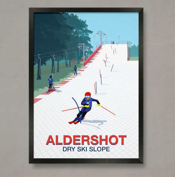 Aldershot Dry Ski Slope Poster