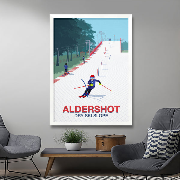 Aldershot Dry Ski Slope Poster