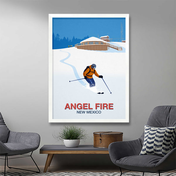 Angel Fire ski resort poster