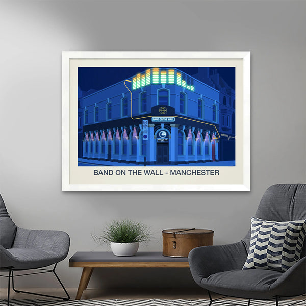 BAND ON THE WALL VENUE POSTER Steve Ash illustration
