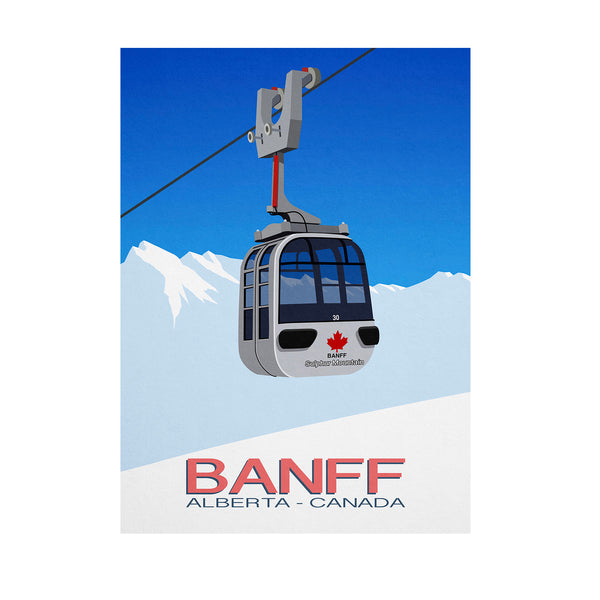 Banff ski poster