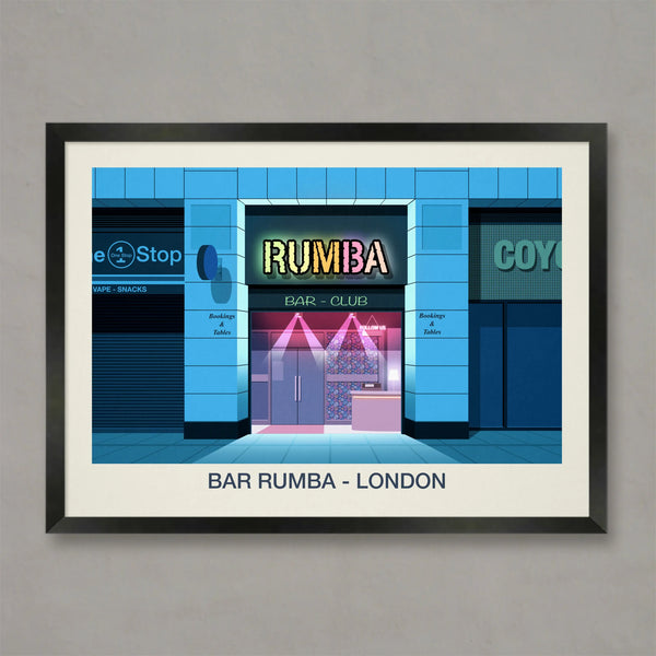 Bar Rumba London Nightclub Poster | London Nightclub Print