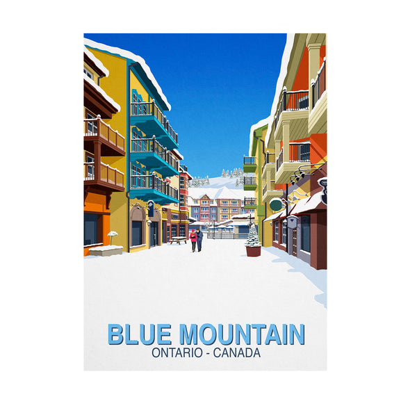 Blue Mountain ski poster