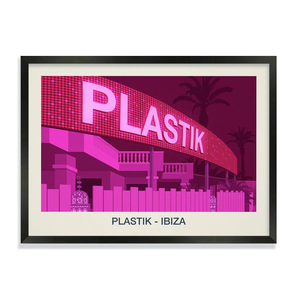 PLASTIK NIGHTCLUB POSTER Steve Ash illustration