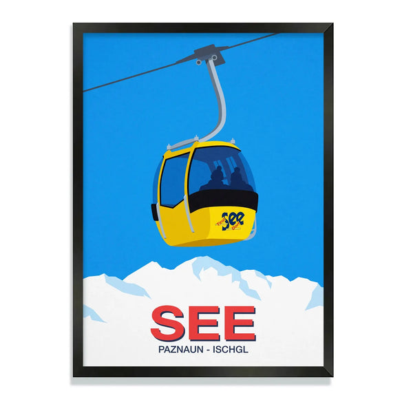 See ski resort poster Steve Ash illustration