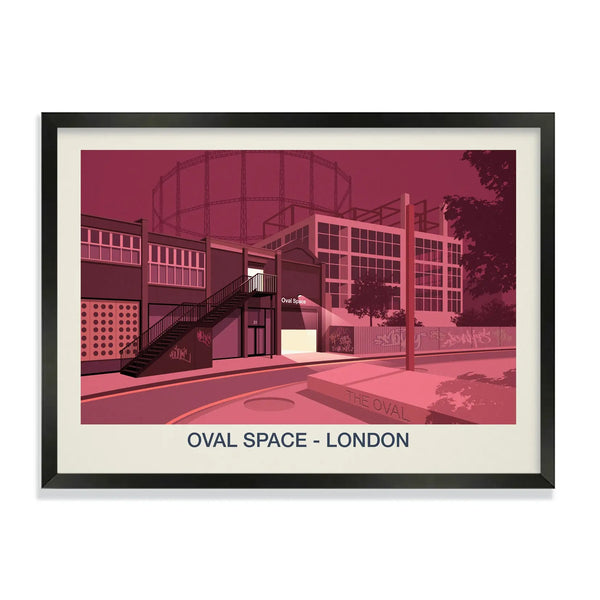 Oval Space Print | London Nightclub Art Poster