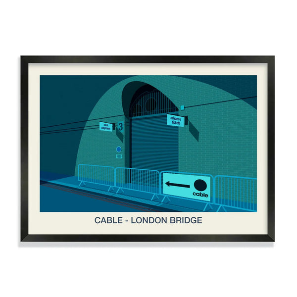 CABLE NIGHTCLUB POSTER Steve Ash illustration