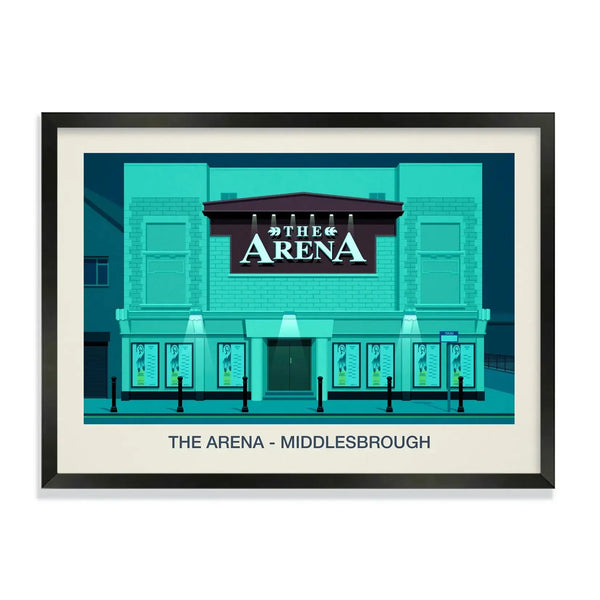 THE ARENA NIGHTCLUB POSTER Steve Ash illustration