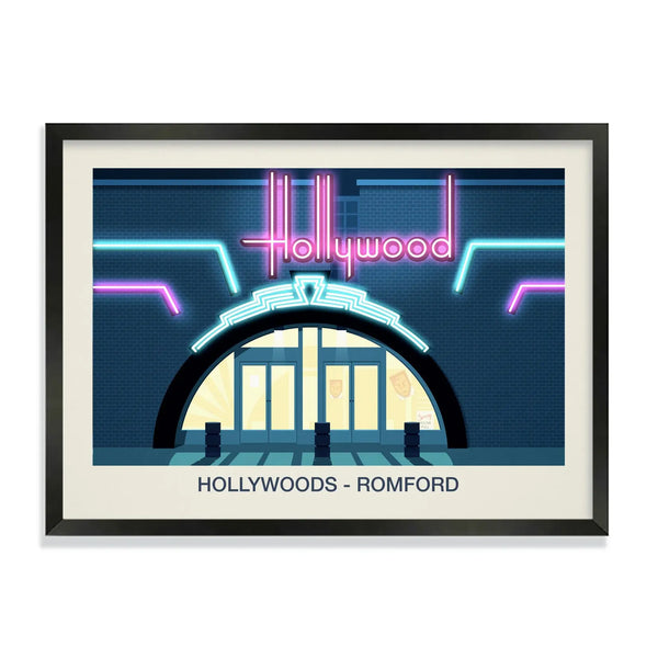 Hollywoods Nightclub Poster Steve Ash illustration