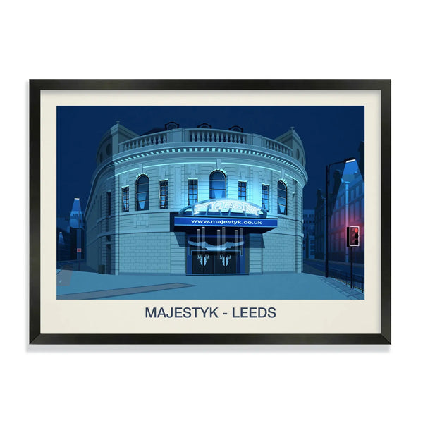 The Majestyk Venue Poster | Leeds Venue Art Print Steve Ash illustration