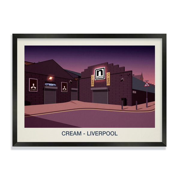 CREAM NIGHTCLUB POSTER Steve Ash illustration