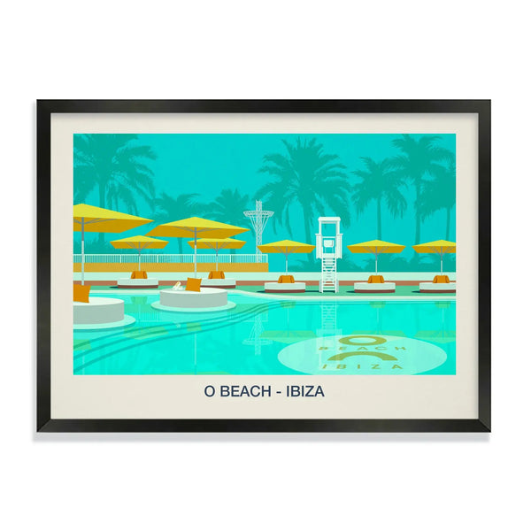 O BEACH CLUB POSTER Steve Ash illustration