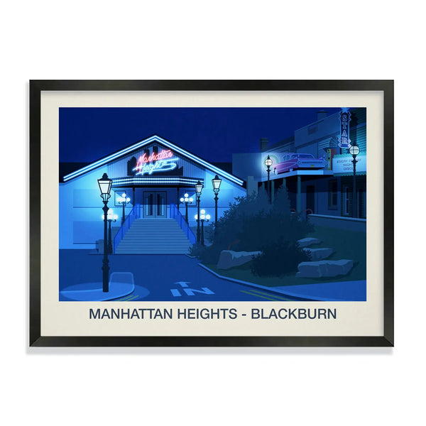 Manhattan Heights Poster Steve Ash illustration