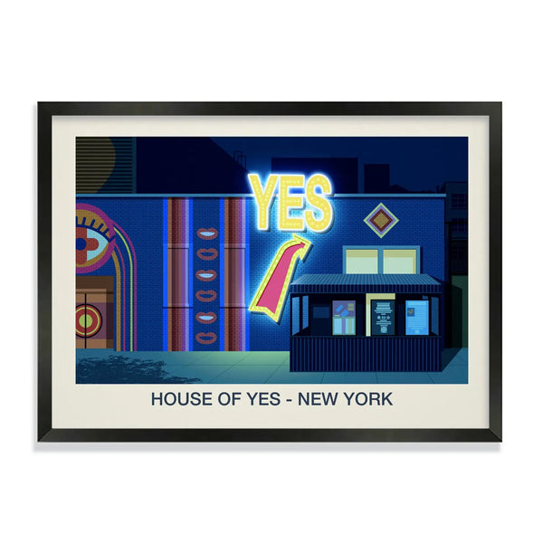 THE HOUSE OF YES NIGHTCLUB POSTER Steve Ash illustration