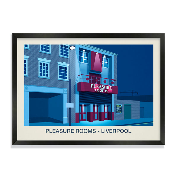 Pleasure Rooms nightclub poster - Ski Poster & Art Prints - Shop Online | Steve Ash Illustration