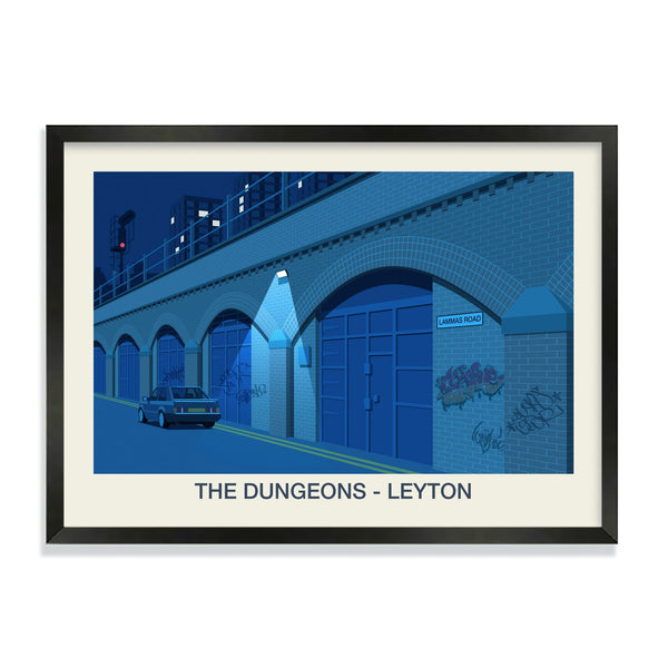 The Dungeons Nightclub Poster | The Dungeons Leyton Poster Steve Ash illustration
