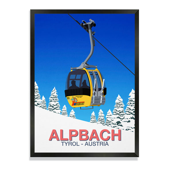 Alpbach ski poster