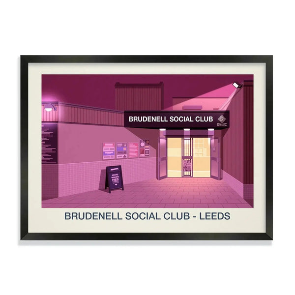THE BRUDENELL SOCIAL CLUB VENUE POSTER Steve Ash illustration