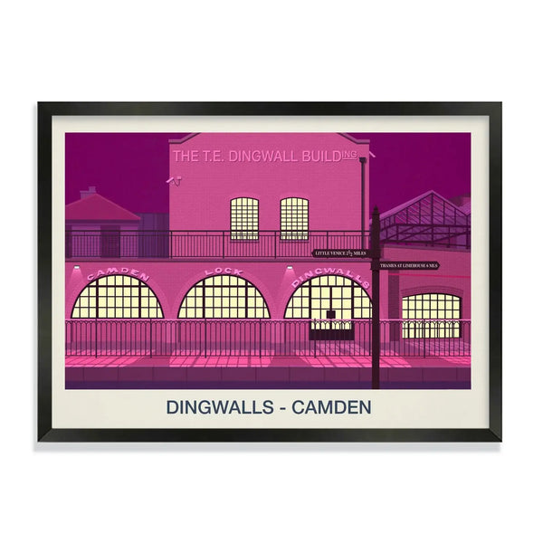 DINGWALLS VENUE POSTER - Ski Poster & Art Prints - Shop Online | Steve Ash Illustration