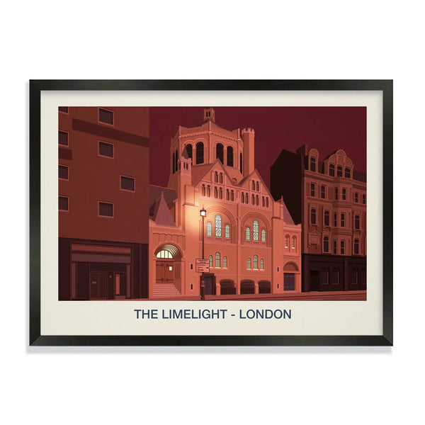 THE LIMELIGHT LONDON NIGHTCLUB POSTER Steve Ash illustration