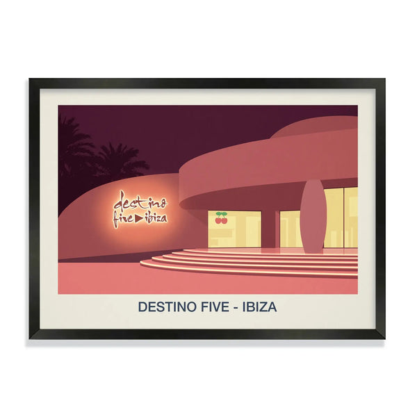 DESTINO FIVE POSTER Steve Ash illustration