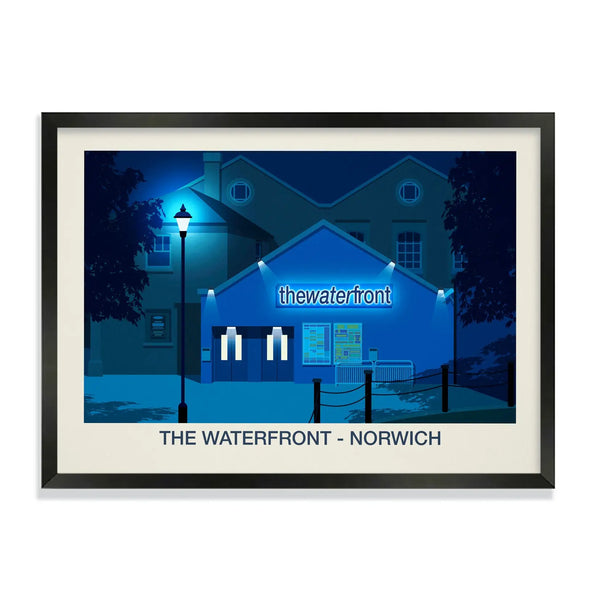 The Waterfront Venue Poster Steve Ash illustration