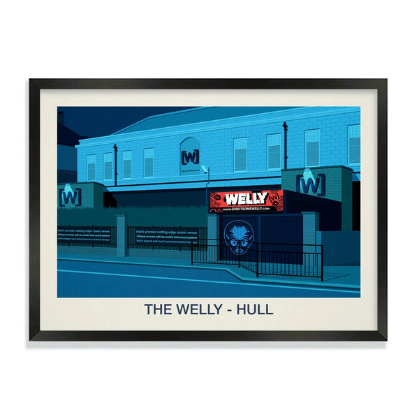 THE WELLY VENUE POSTER - Ski Poster & Art Prints - Shop Online | Steve Ash Illustration