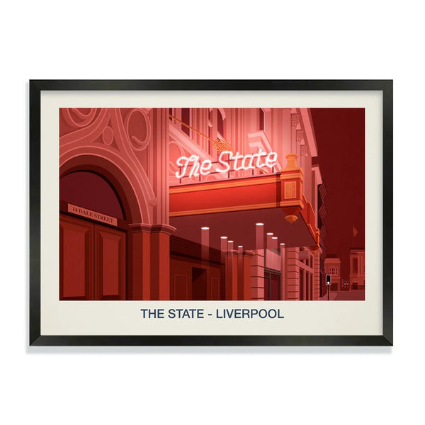 THE STATE NIGHTCLUB POSTER Steve Ash illustration