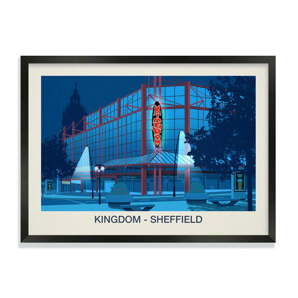 Kingdom nightclub poster | Sheffield Nightclub Poster & Iconic Yorkshire Clubbing Print