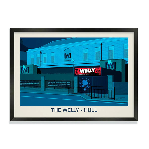 THE WELLY NIGHTCLUB POSTER Steve Ash illustration