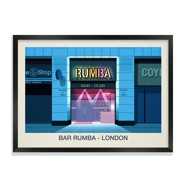 Bar Rumba London Nightclub Poster | London Nightclub Print