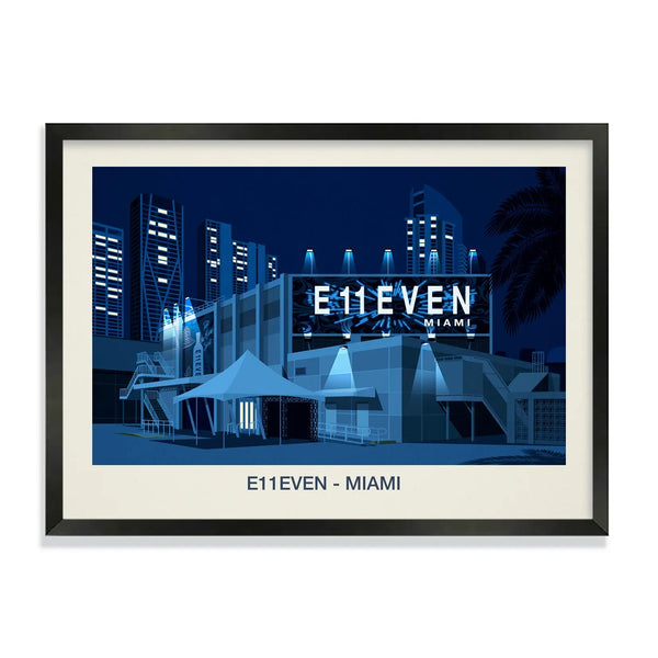 E11even Nightclub  Poster Steve Ash illustration