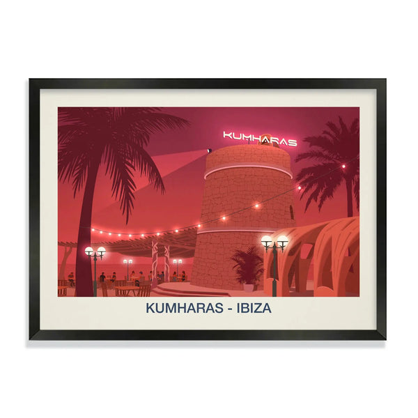 Kumharas Ibiza Poster | Sunset Lounge Wall Art